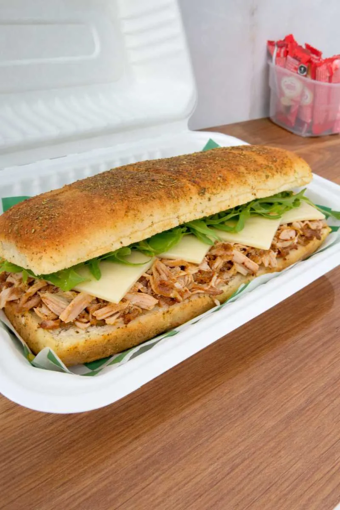 Panini queso y pollo
