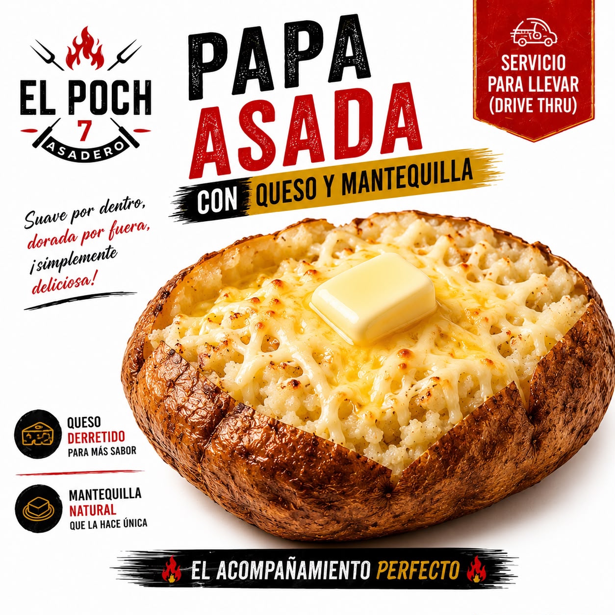 Papa Asada Natural
