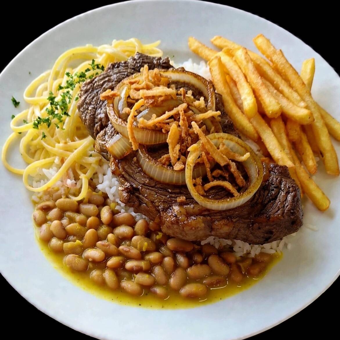 Acompanha: 1 Filé de Frango, Feijão Branco, arroz, Macarrão alho e óleo.
Escolha Batata frita Ou Mix de legumes para acompanhar a sua Marmita.
Proteína in natura:
P 120g
M 170g
G 200G
Salada opcional