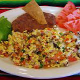 Huevo con Machacado a la Mexicana