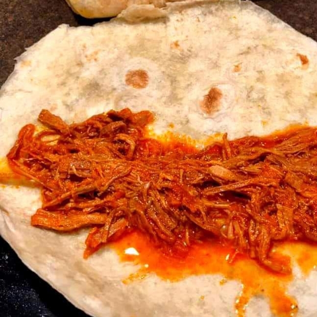 3 taquitos suaves de pierna