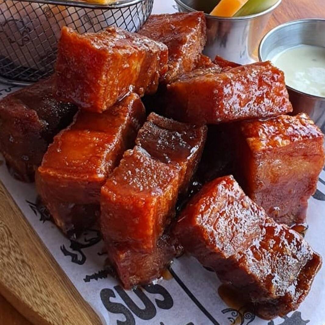 Chicharrón a la BBQ