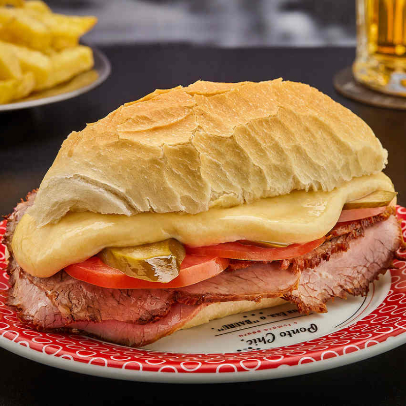 Queijo presunto e tomate