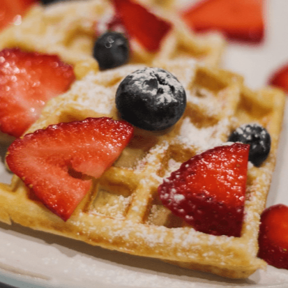 Waffle de NUTELLA con Frutos a Elegir