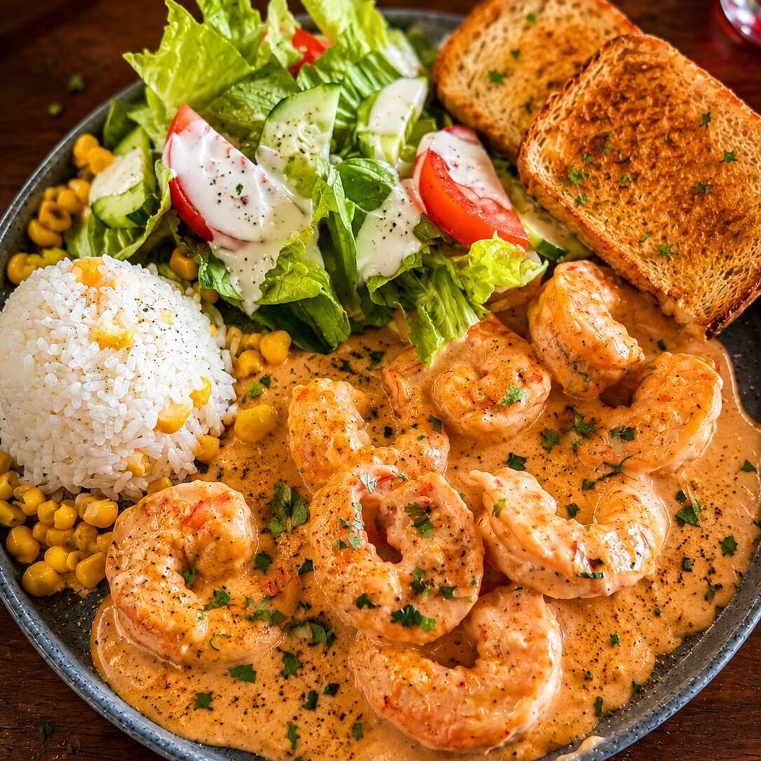 Camarones en Crema de Chipotle