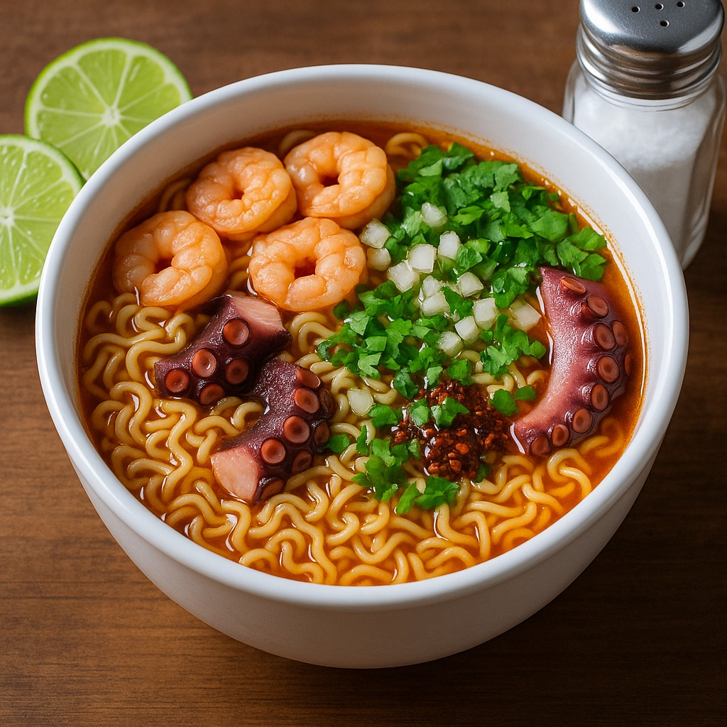 Ramen con Camarones y Pulpo Grande
