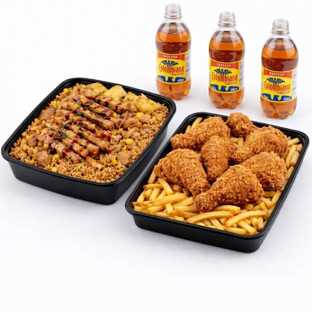 Combo Familiar Arroz Ranchero -Broaster