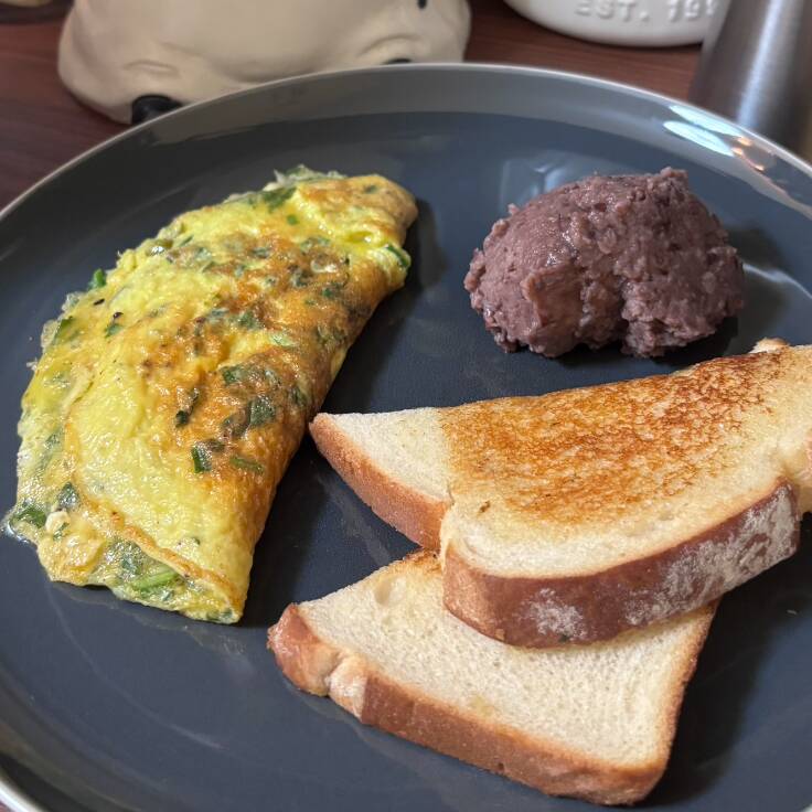 Omelette de Espinaca con Queso
