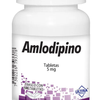 Amlodipino 5 Mg Caja con 100 Tabletas Ultra Labora