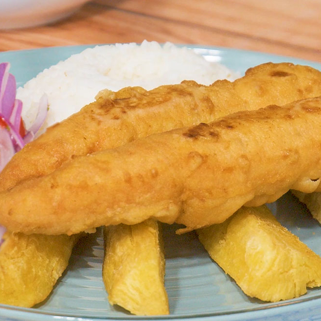 Chilcano + Bonito Frito + Frijoles