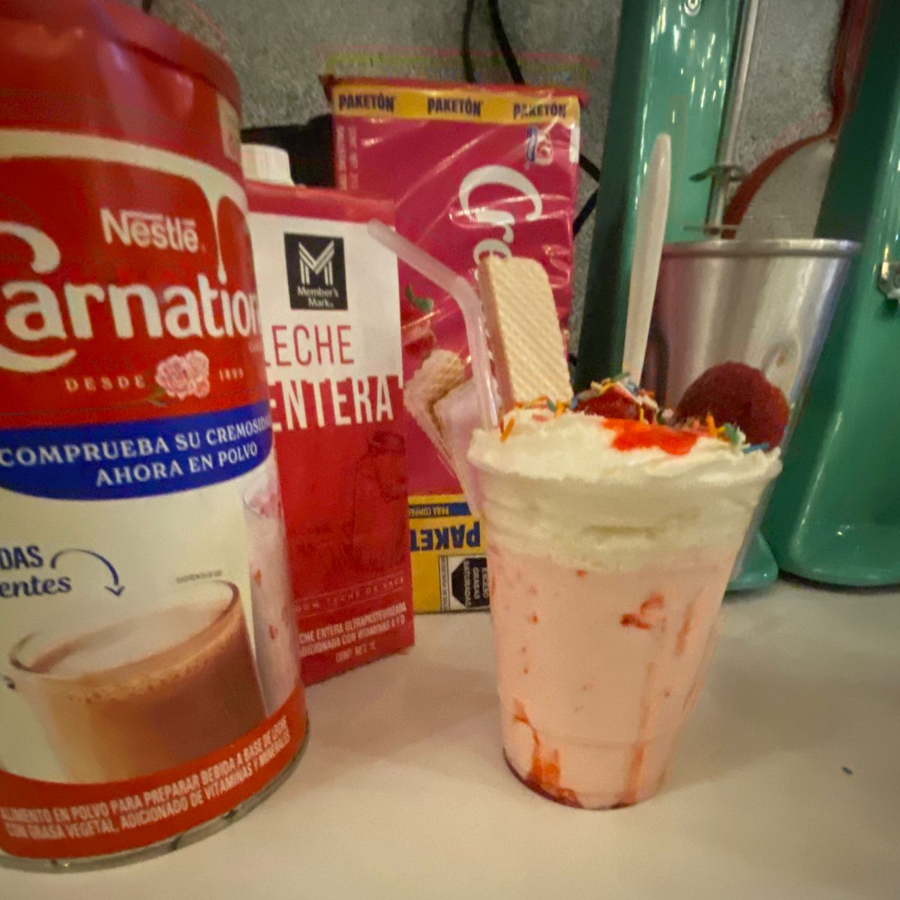 Malteada Fresa