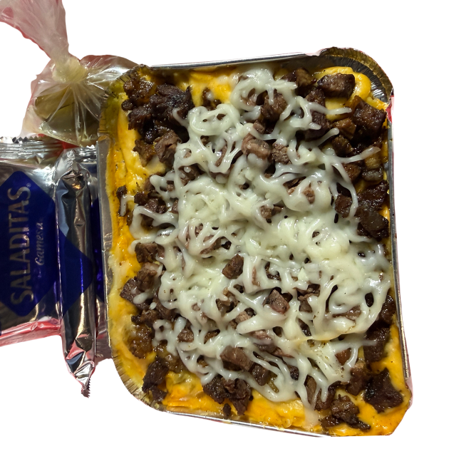 Papa Asada con Carne