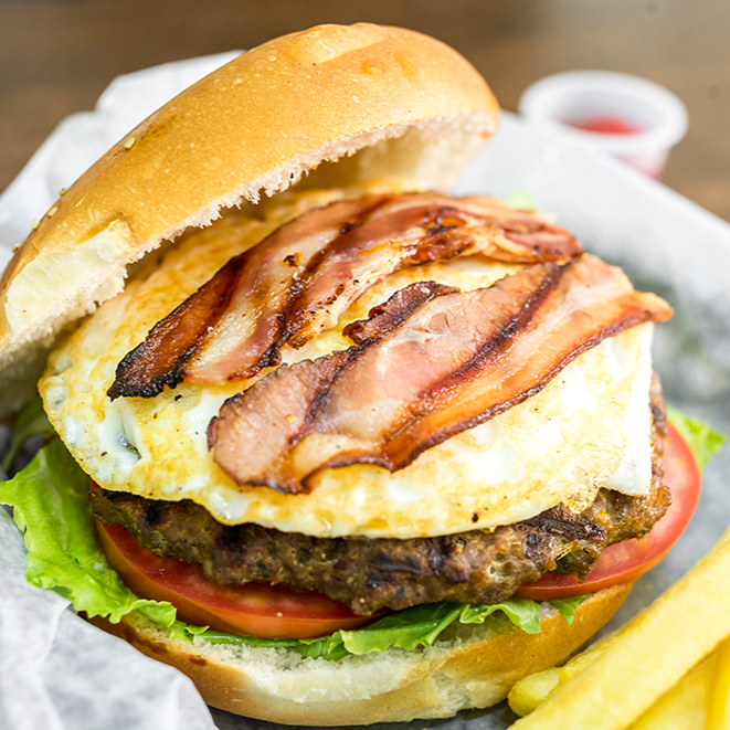 Hamburguesa Bacon Ahuevado