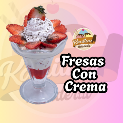 Kanni Fresas con Crema
