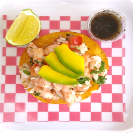 Tostada de Ceviche Mixto