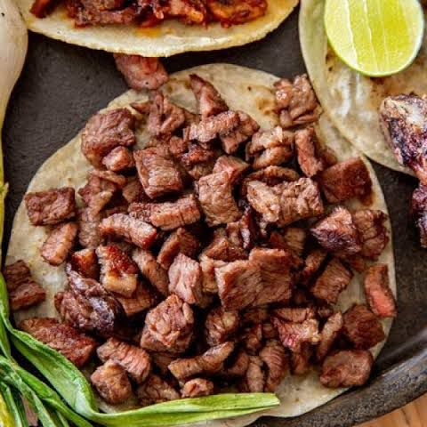 Taco de Arrachera al Carbón