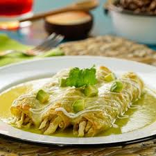 3 Enchiladas suizas verdes (poblanas)