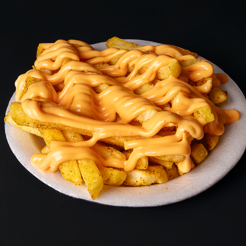 Papas con Queso Cheddar