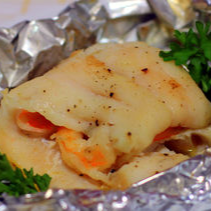 FILETE DE SALMON RELLENO DE MARISCOS