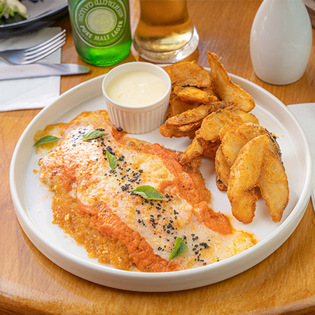 Milanesa de Pollo a la Napolitana