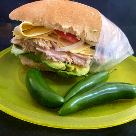 Lonche Triple de Carnitas