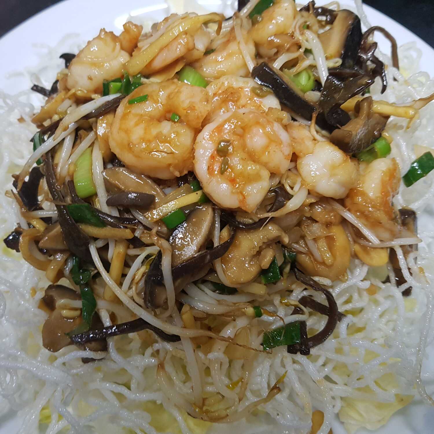 Camarones en Corte Fino al Estilo Si Chuan