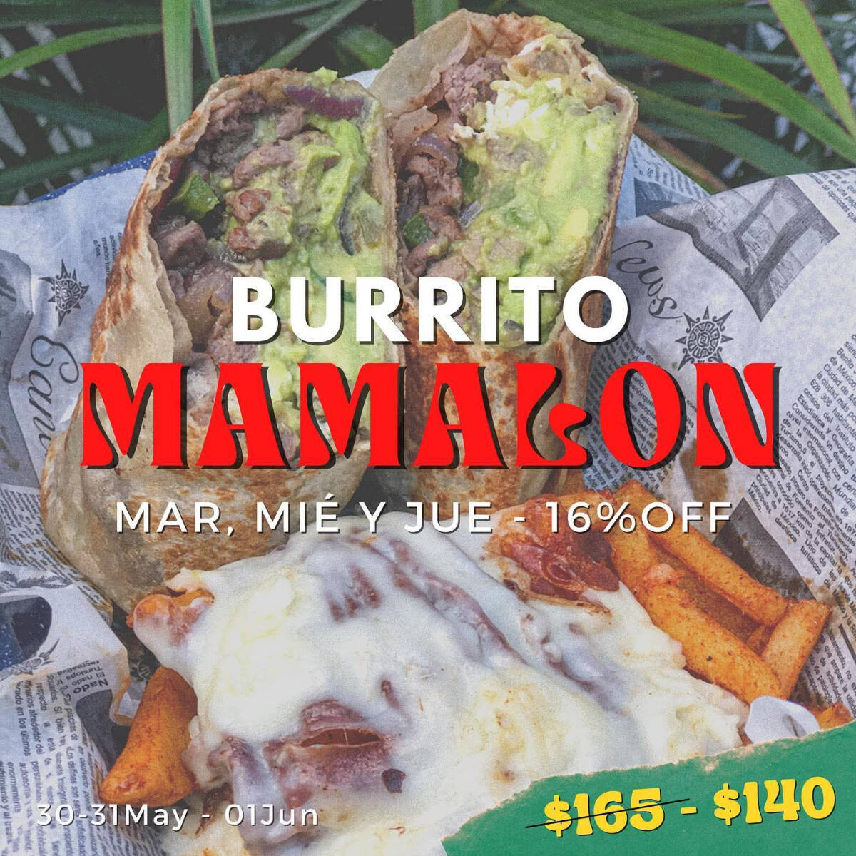BURRITO MAMALON (450grs) XXLL