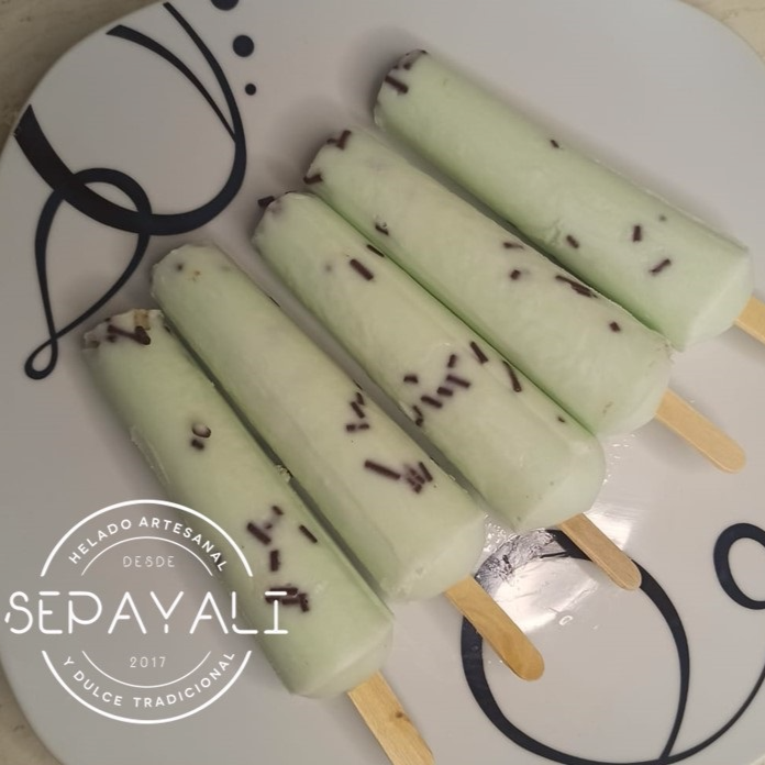 Paleta Lápiz de Menta con Chocolate