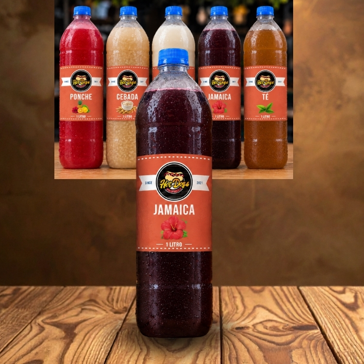 Agua de Jamaica 1 Litro