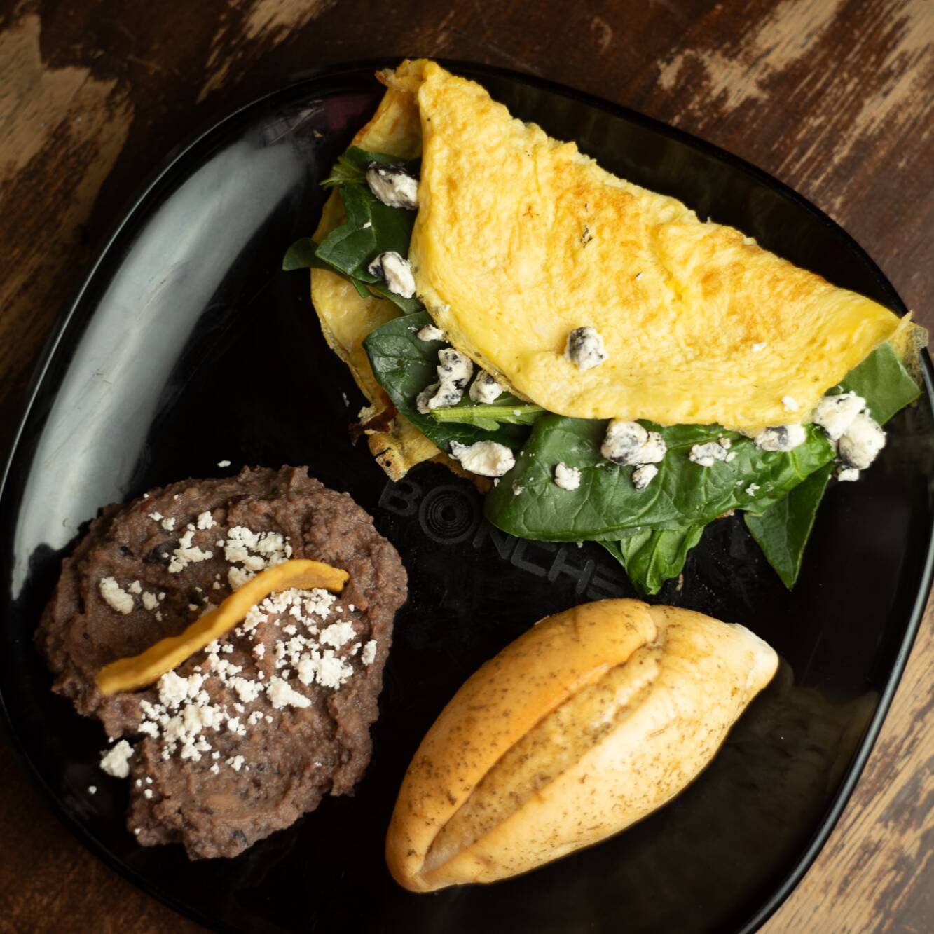 Omellete Champiñones/espinaca