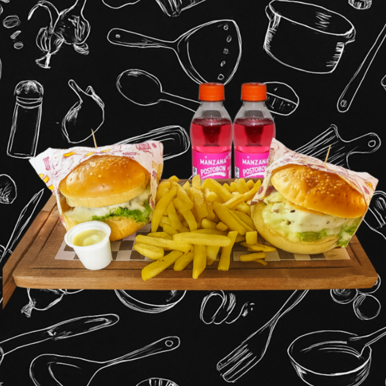 Combo 4 con Hamburguesas