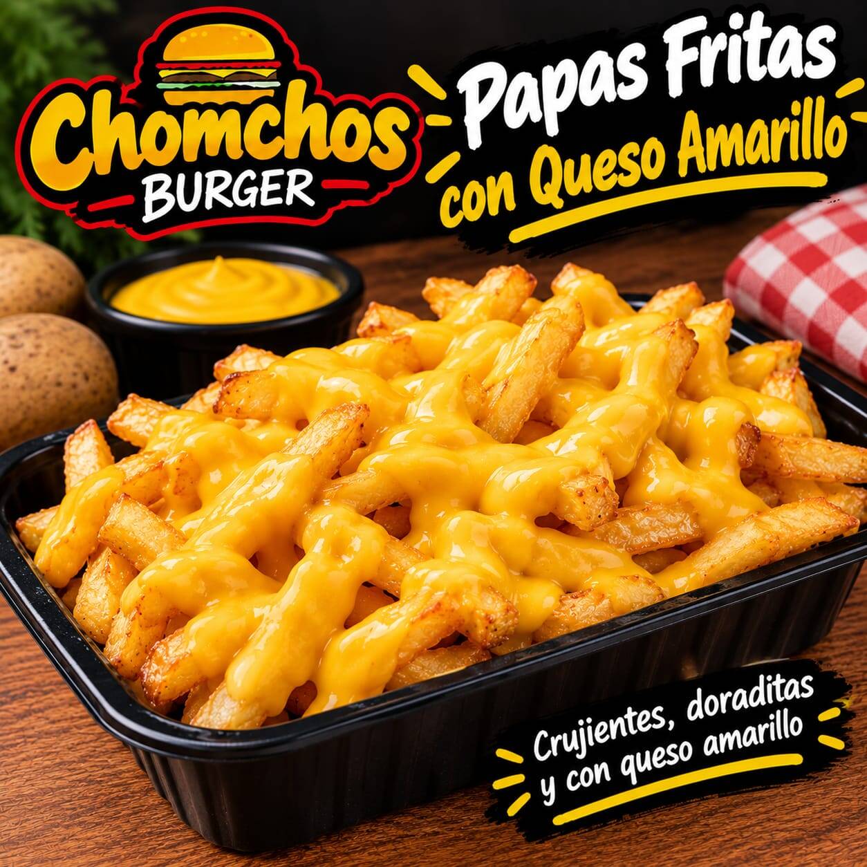 con Queso Amarillo