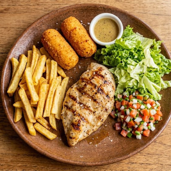 Filete de Pollo + Papas a la Francesa