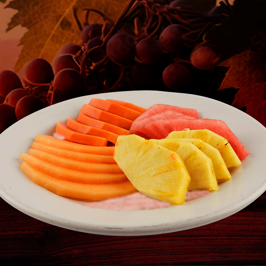 Plato De Frutas con Yogurt Natural C