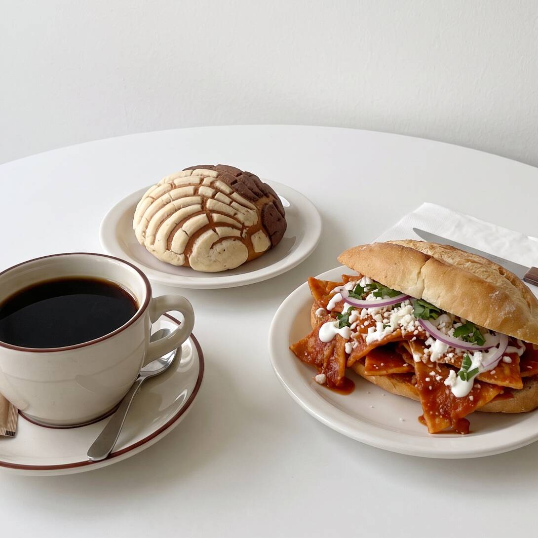 Combo 1 Torta de Chilaquil mas Café