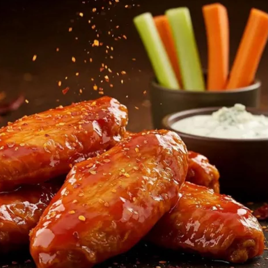 10 Alitas Bañadas en Deliciosa Salsa Casera