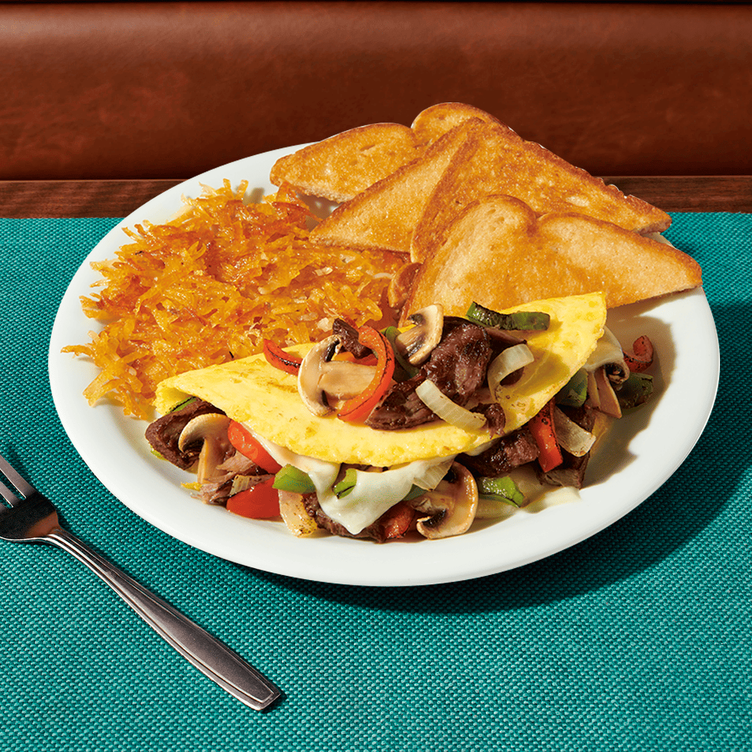 Philly Cheesesteak Omelette