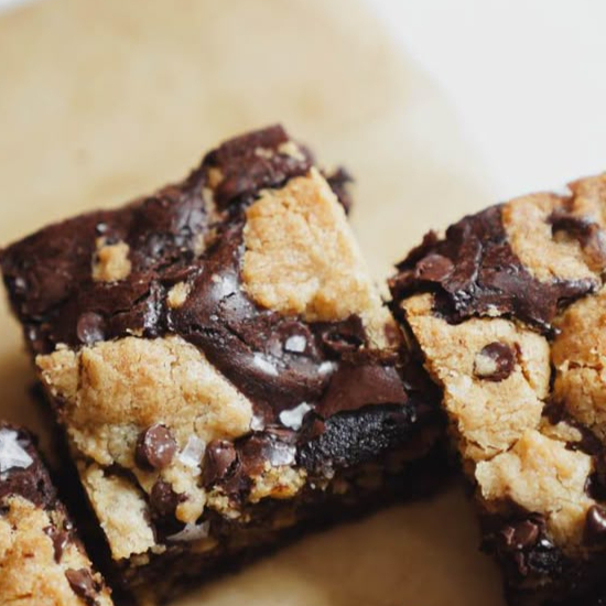 Mini Brownie con Galleta