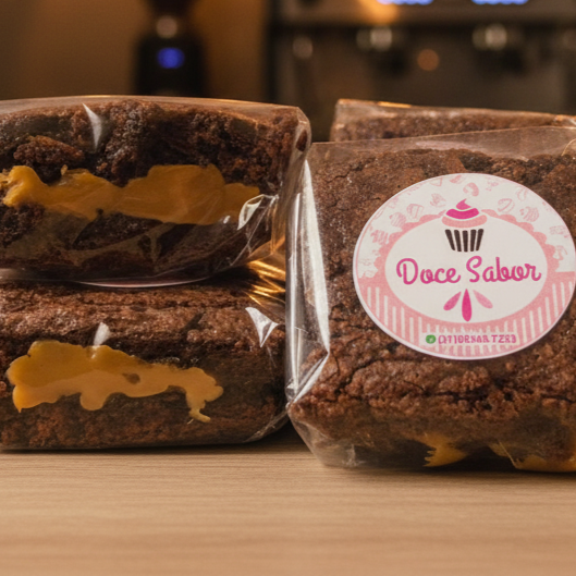 Brownie Molhadinho, Com ou Sem recheio. Você escolhe a opção, e com certeza irá amar qualquer uma delas
