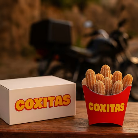 Deliciosos salgadinhos fritos na hora! Temos 5 opções de sabores!, e para sobremesa 15 unidades de mini churros recheados com doce de leite, aproveite!!!