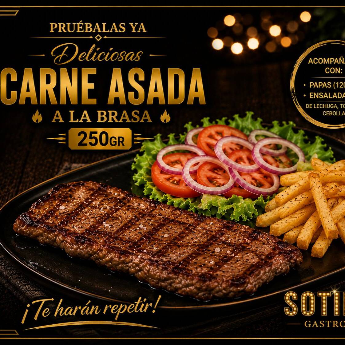 Carne asada a las brasas