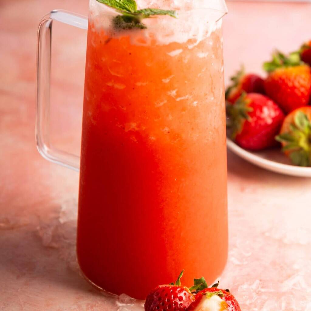 Agua de Fresa Litro