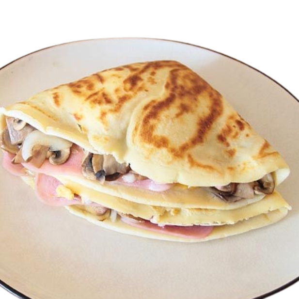 Crepa / Manchego, Jamón & Champiñones
