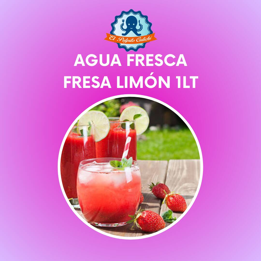 Agua Fresa Limón 1 LT