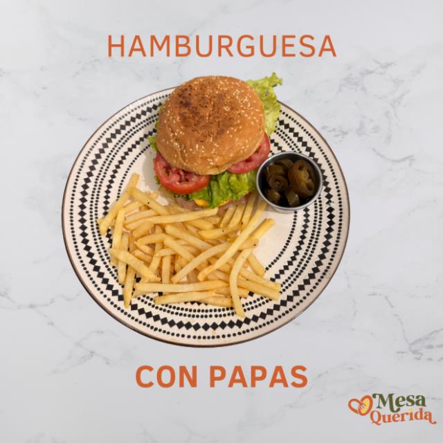 Hamburguesa con Papas