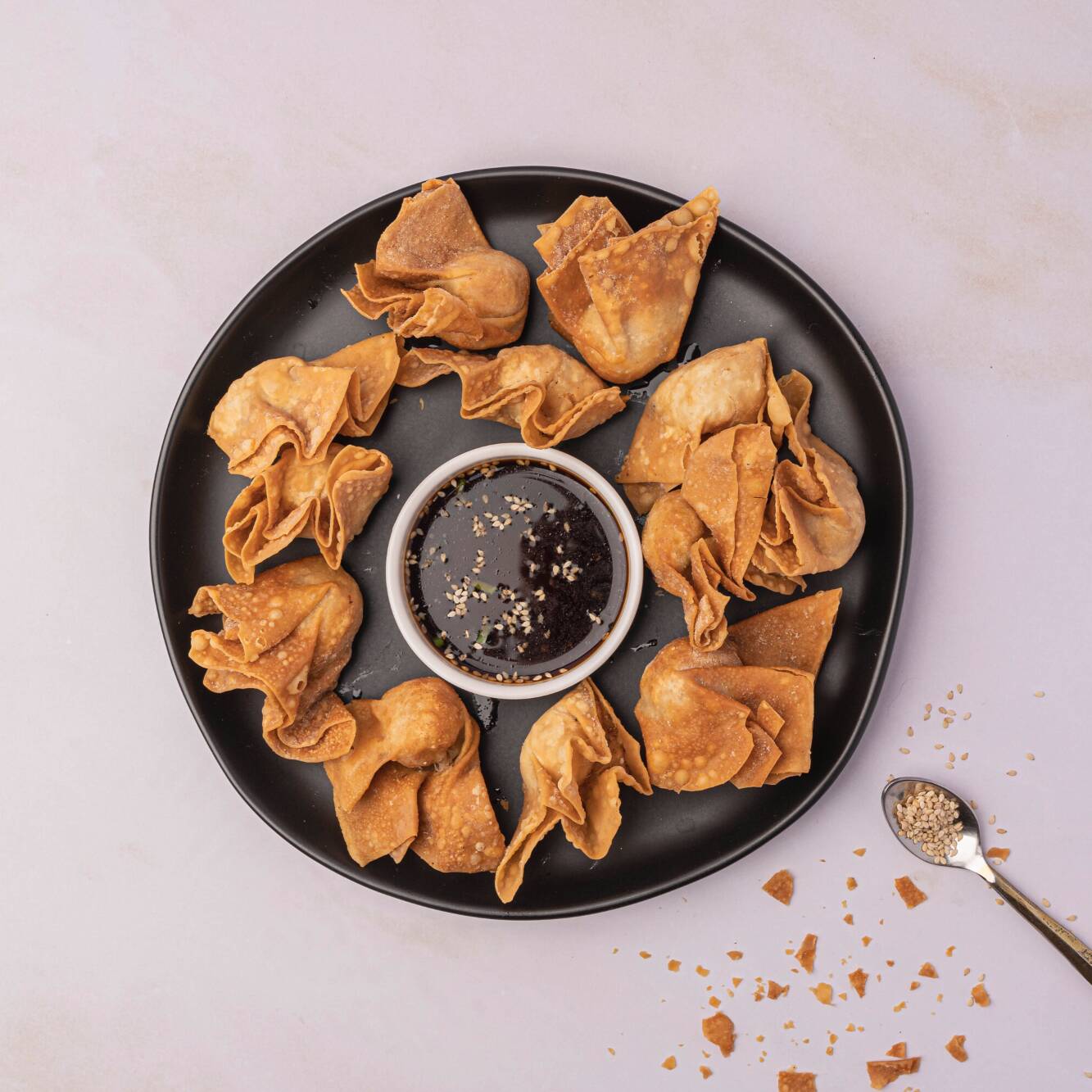 Wantan bites solo camarón