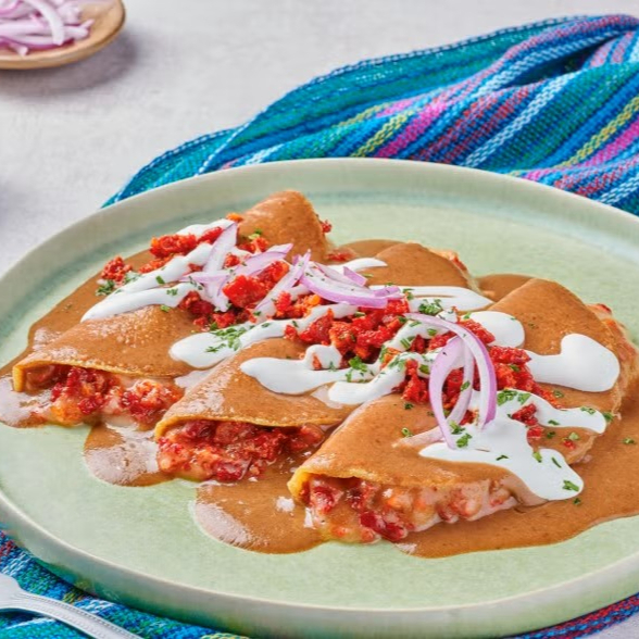 Enfrijoladas de Choriqueso