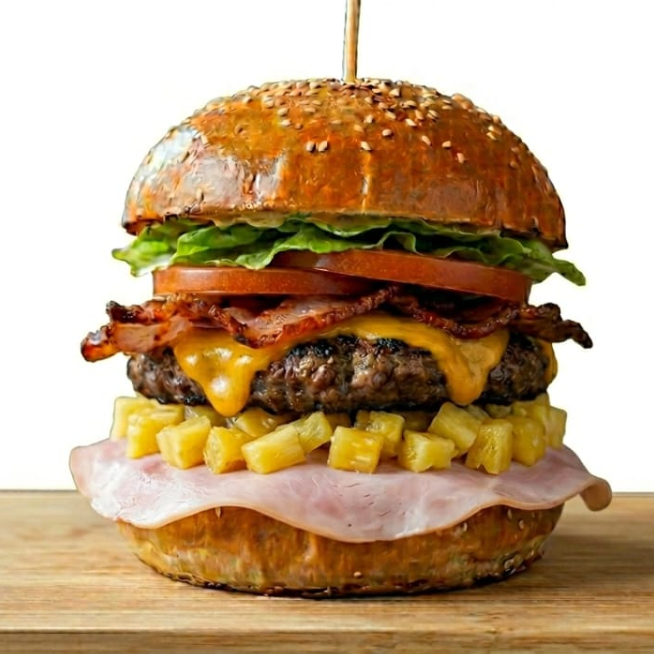 Hamburguesa Hawaiana