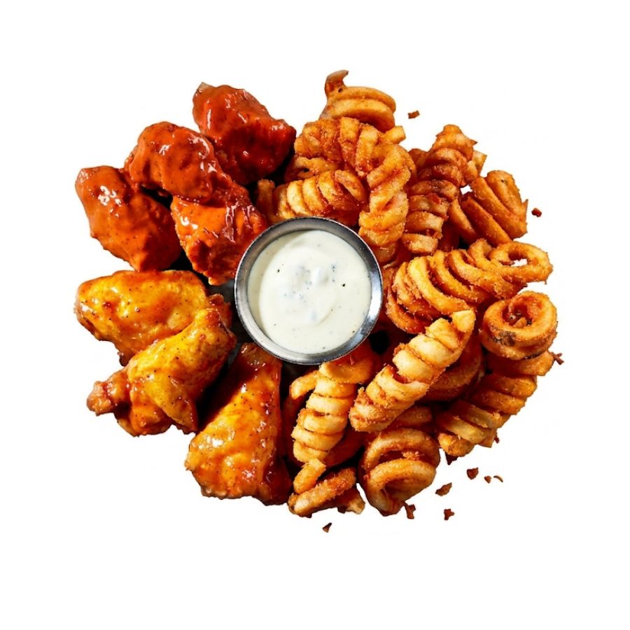 Wings +Boneless +Papas