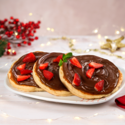 Hot Cakes Nutella y Fresa